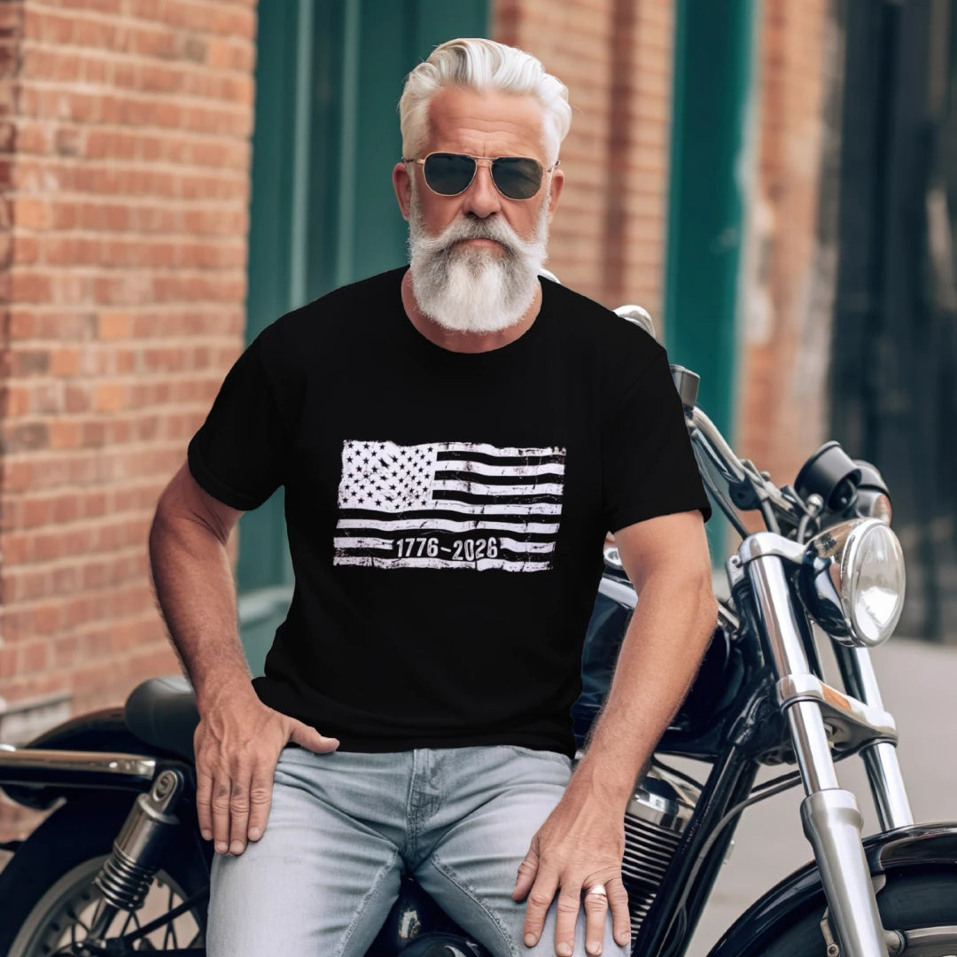 Distressed Flag 250 USA Sleeve