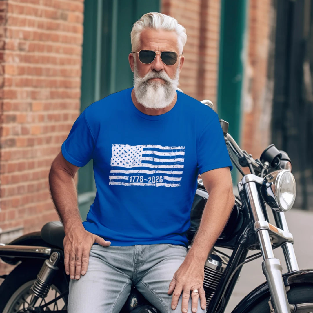 Distressed Flag 250 USA Sleeve